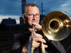 Mike Svoboda with trombone 1